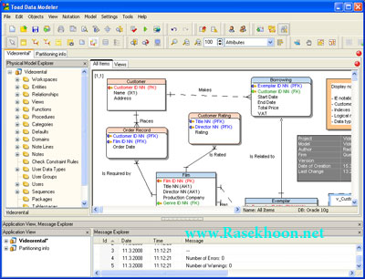 رسم UseCase وDFD ، ERD فیزیکی و منطقی Toad Data Modeler v6.5.5.6/v6.5.5.7 x64/x86