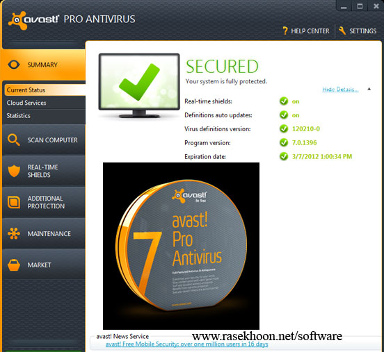 آنتی ویروس اوست نسخه حرفه ایavast! Internet Security 2019 19.1.2360 Build 19.1.4142 آنتی ویروس اوست نسخه حرفه ایavast! Internet Security 2019 19.1.2360 Build 19.1.4142