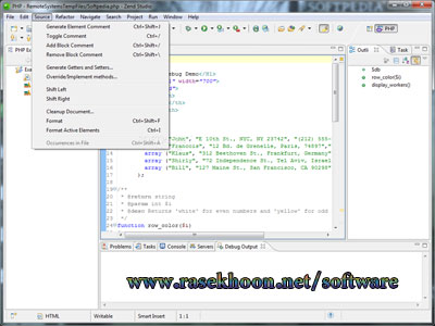 برنامه نویسی تحت وب با زبان PHP توسط Portable Zend Studio v8.0 برنامه نویسی تحت وب با زبان PHP توسط Portable Zend Studio v8.0