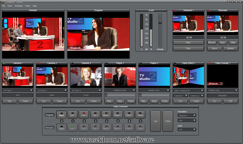 ارتباط ویدئو کنفرانس ها و مراکز آموزشی با VidBlaster Studio v3.17 ارتباط ویدئو کنفرانس ها و مراکز آموزشی با VidBlaster Studio v3.17